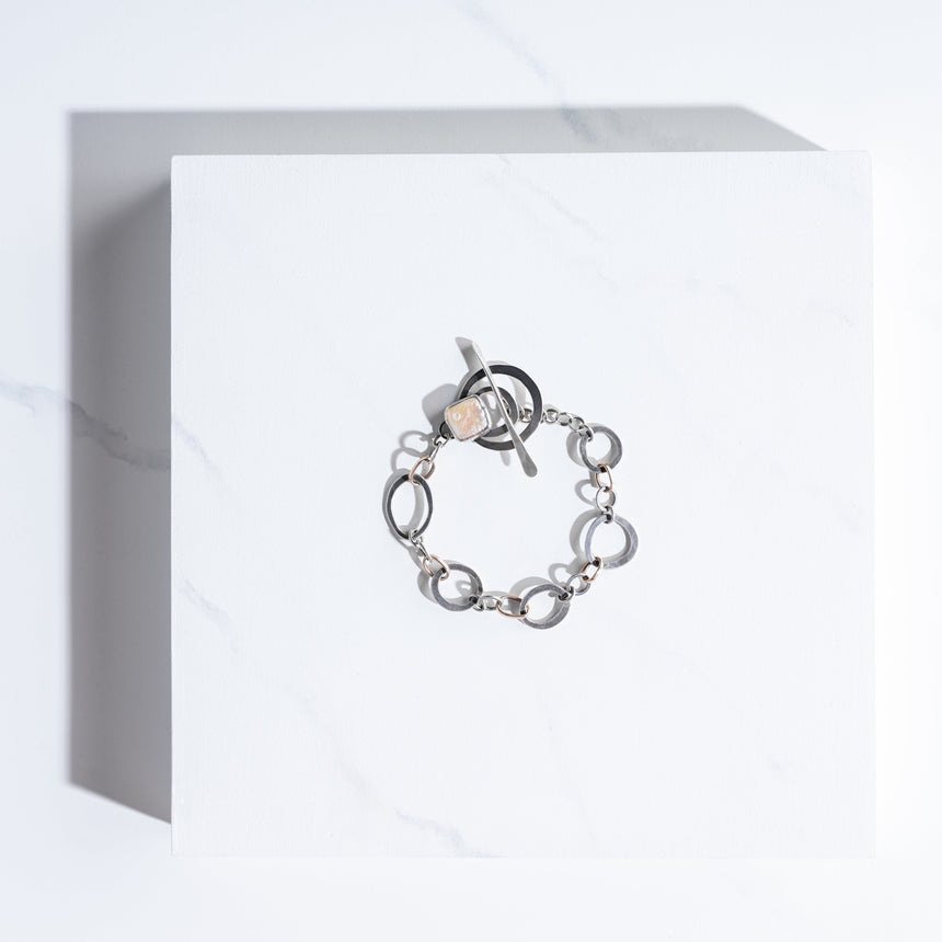 Ashley May - Square Pearl Toggle Bracelet Bracelet Day in the Life Gallery