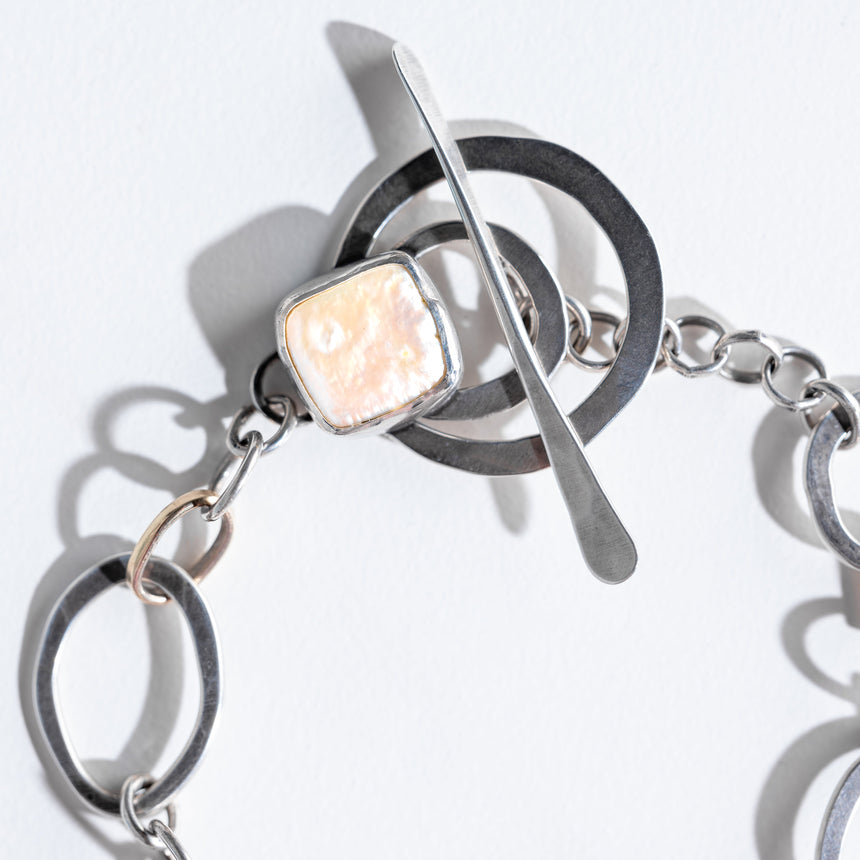 Ashley May - Square Pearl Toggle Bracelet Bracelet Day in the Life Gallery