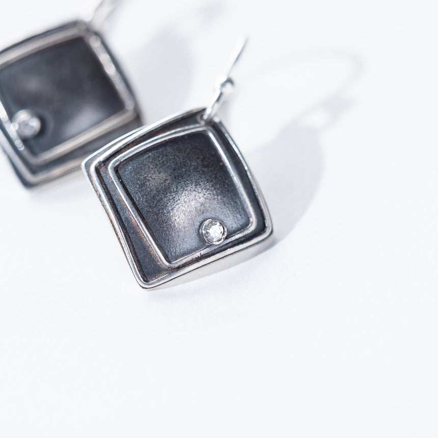 Ashley May - Square Tile Earrings Earring Day in the Life Gallery