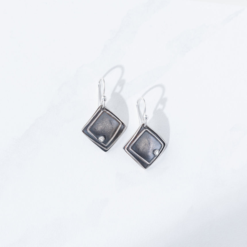 Ashley May - Square Tile Earrings Earring Day in the Life Gallery