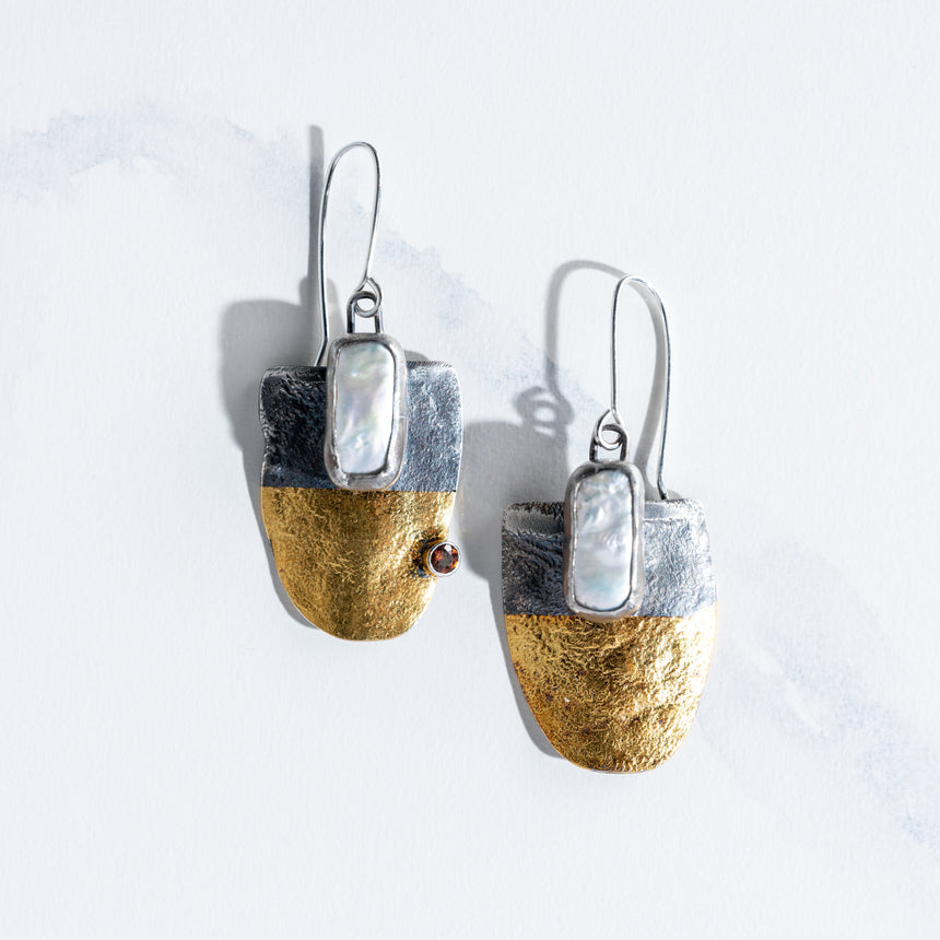 Ashley May - Warrior Sheild Earring Keumboo Pearl Earring Day in the Life Gallery