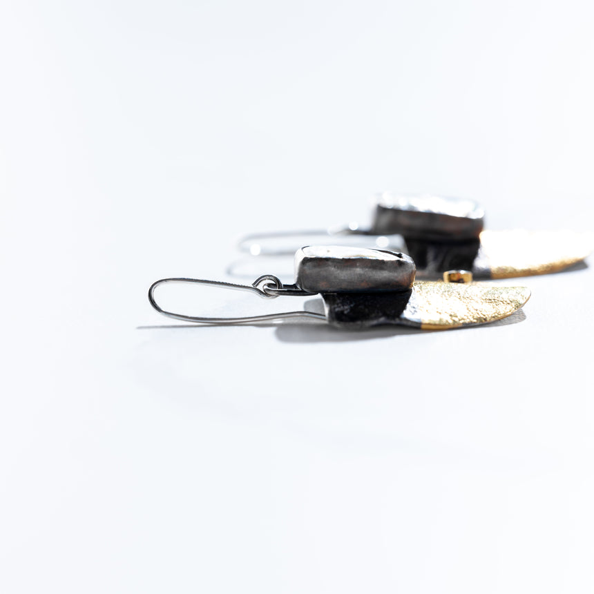 Ashley May - Warrior Sheild Earring Keumboo Pearl Earring Day in the Life Gallery