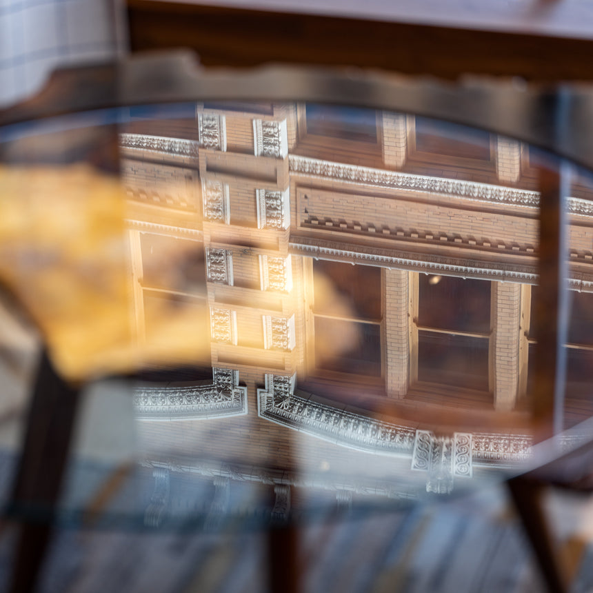 Austin Heitzman - Walnut Burl Coffee Table w/ Glass Coffee Table Day in the Life Gallery