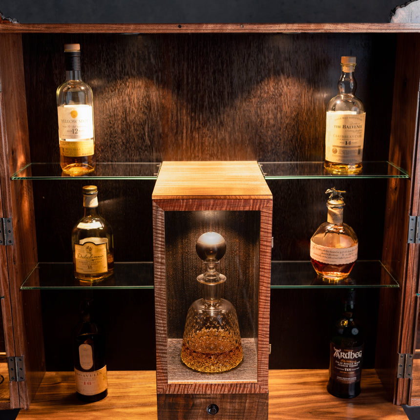 Austin Heitzman - Walnut Whiskey Armoire Cabinet Day in the Life Gallery