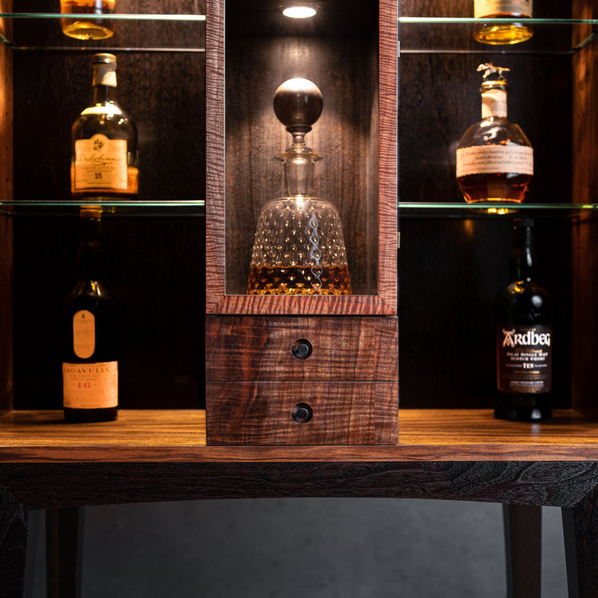 Austin Heitzman - Walnut Whiskey Armoire Cabinet Day in the Life Gallery