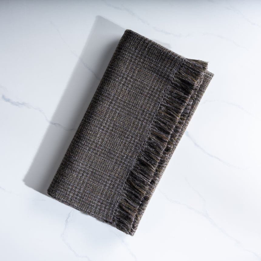 Barb Lynn - Cashmere/Silk/Merino "Wildwood House Tweed" Blanket 2 Blanket Day in the Life Gallery