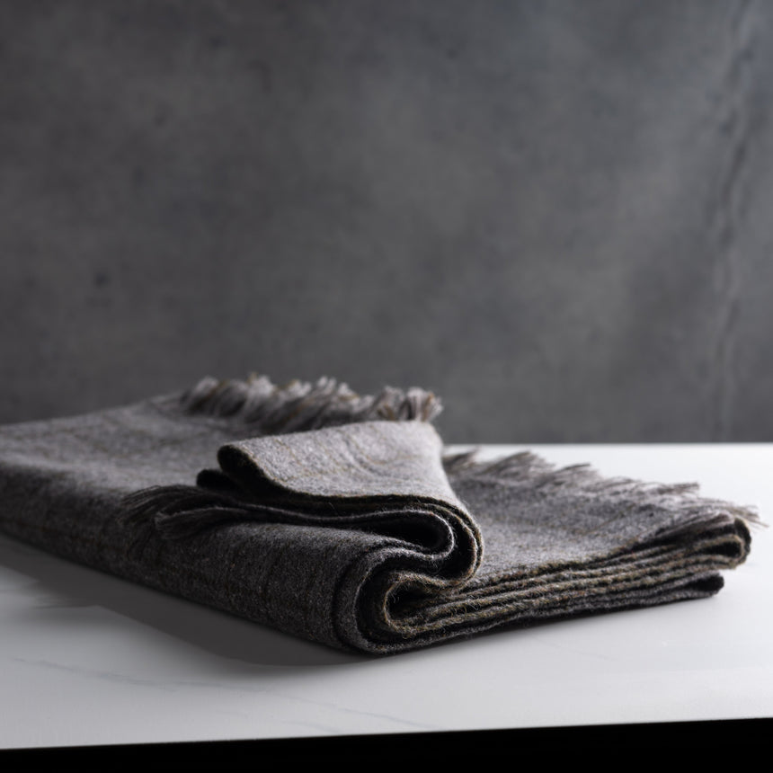 Barb Lynn - Cashmere/Silk/Merino "Wildwood House Tweed" Blanket Blanket Day in the Life Gallery