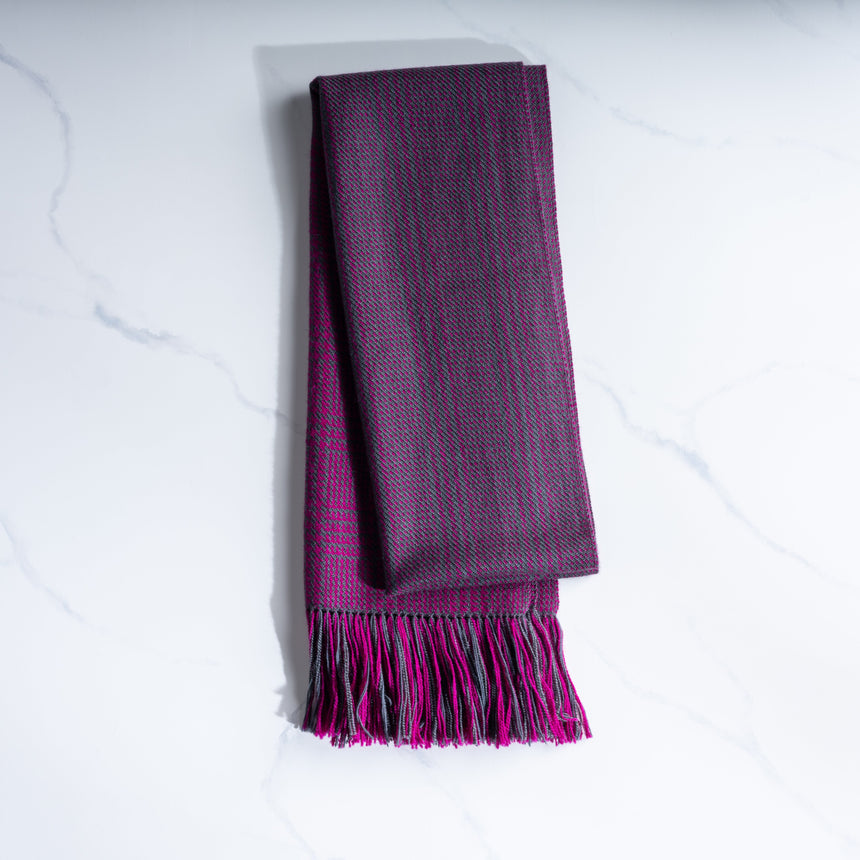 Barb Lynn - Pink and Grey Scarf Scarf Day in the Life Gallery