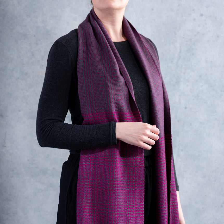 Barb Lynn - Pink and Grey Scarf Scarf Day in the Life Gallery