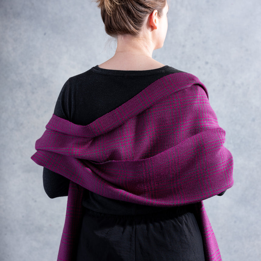 Barb Lynn - "Rhodolite" Cashmere/Silk Wrap Wrap Day in the Life Gallery 