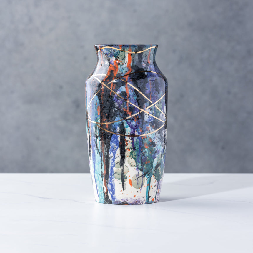 Brad Lamoureux - Colorful Vase with 24K Gold #4 Ceramic Vessel Day in the Life Gallery