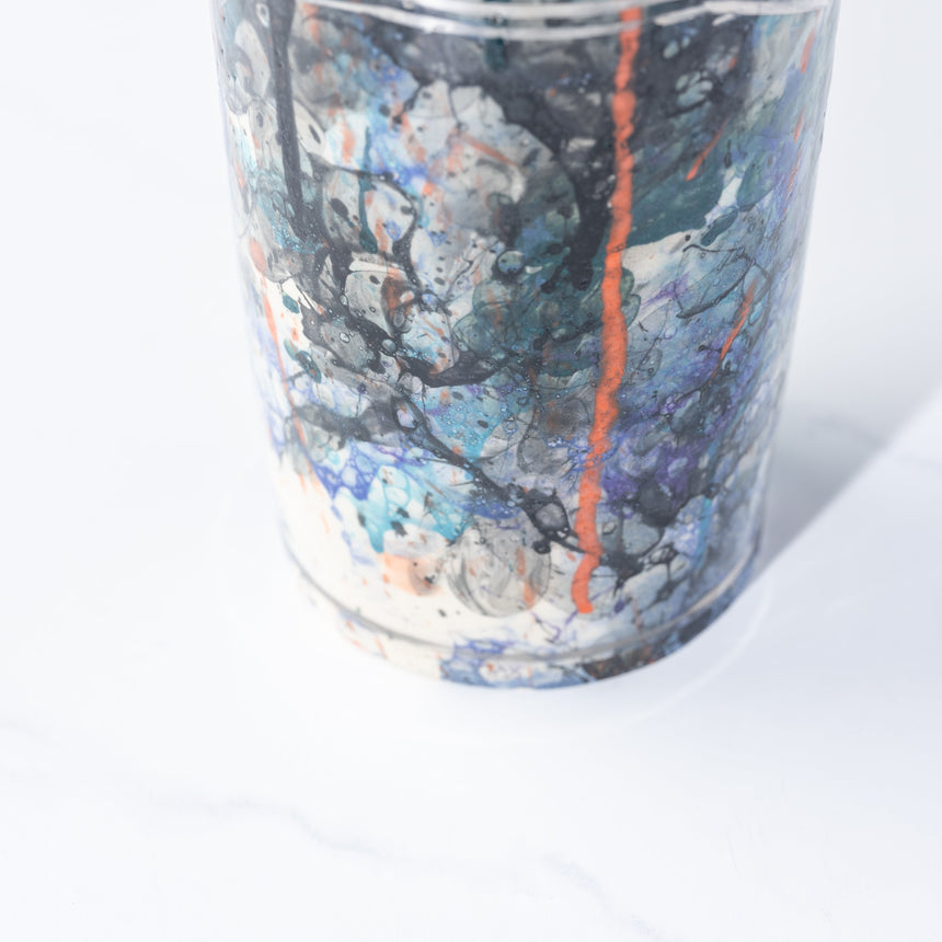 Brad Lamoureux - Colorful Vase with White Gold #3 Ceramic Vessel Day in the Life Gallery