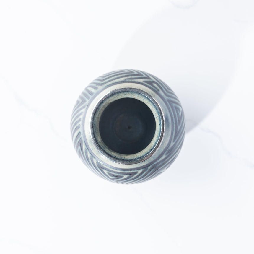 Brad Lamoureux - Geometric Vase with White Gold Ceramic Vessel Day in the Life Gallery