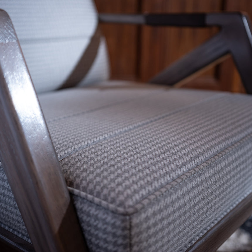 Brian Kawal - "Le Mans" Occasional Chair (Grayed Oak) Occasional Chair Day in the Life Gallery and Design Studio