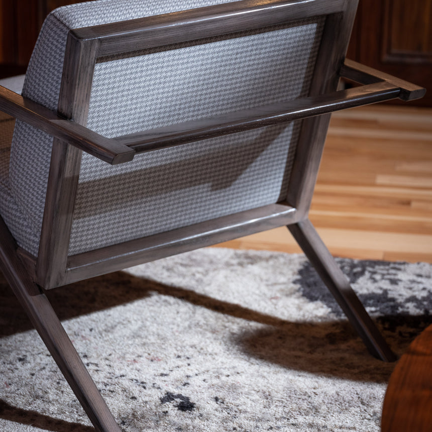 Brian Kawal - "Le Mans" Occasional Chair (Grayed Oak) Occasional Chair Day in the Life Gallery and Design Studio