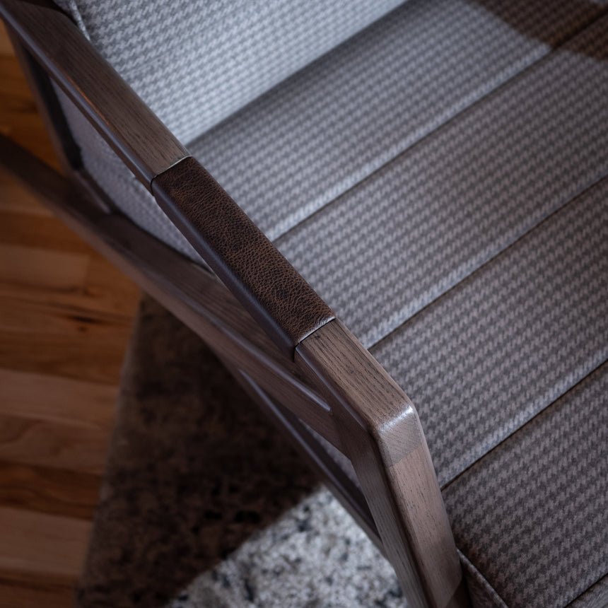 Brian Kawal - "Le Mans" Occasional Chair (Grayed Oak) Occasional Chair Day in the Life Gallery and Design Studio