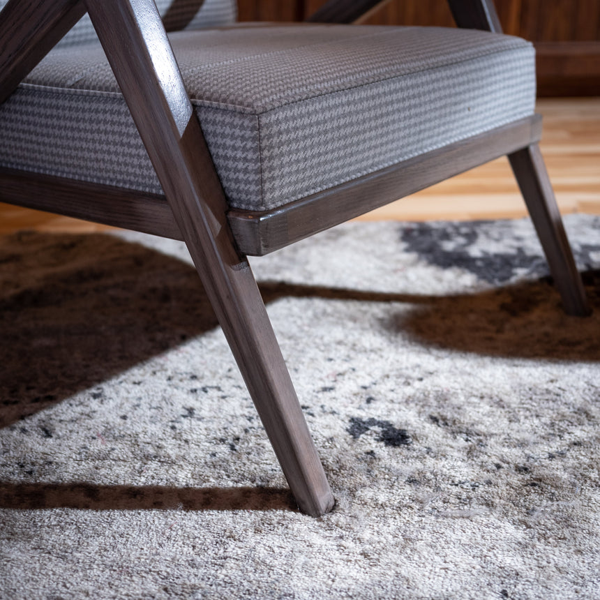 Brian Kawal - "Le Mans" Occasional Chair (Grayed Oak) Occasional Chair Day in the Life Gallery and Design Studio