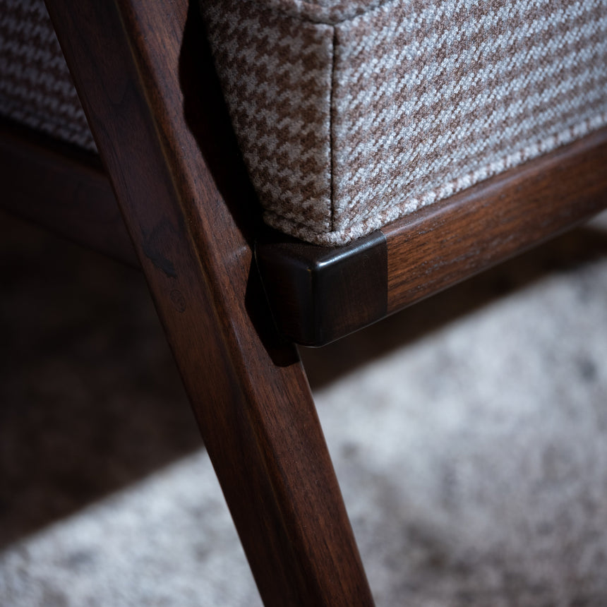 Brian Kawal - "Le Mans" Occasional Chair (Walnut) Occasional Chair Day in the Life Gallery and Design Studio