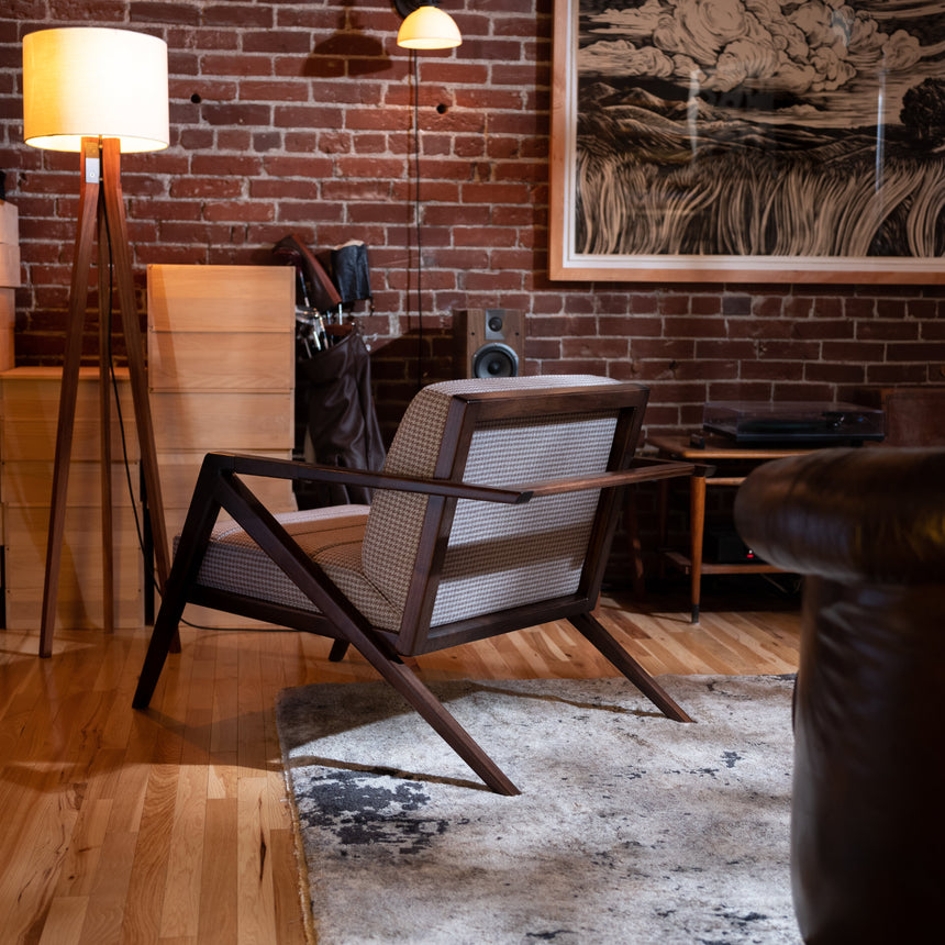 Brian Kawal - "Le Mans" Occasional Chair (Walnut) Occasional Chair Day in the Life Gallery and Design Studio