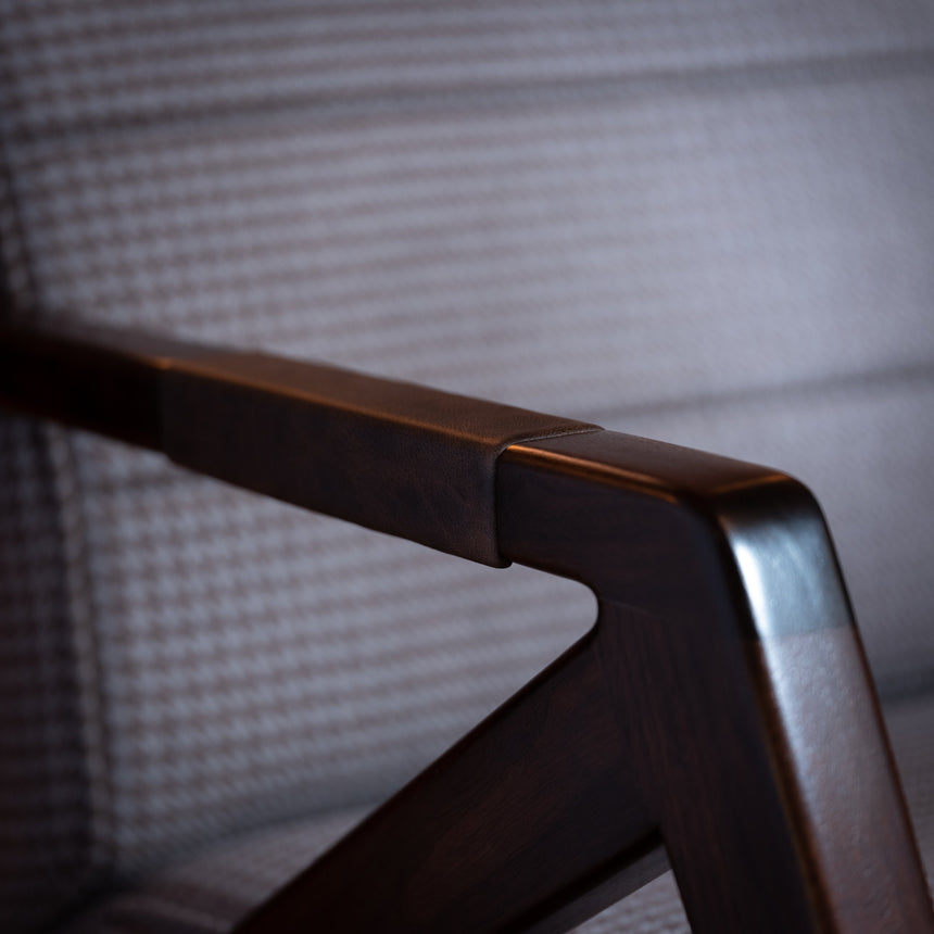 Brian Kawal - "Le Mans" Occasional Chair (Walnut) Occasional Chair Day in the Life Gallery and Design Studio