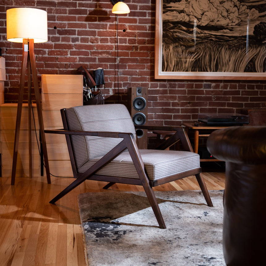 Brian Kawal - "Le Mans" Occasional Chair (Walnut) Occasional Chair Day in the Life Gallery and Design Studio