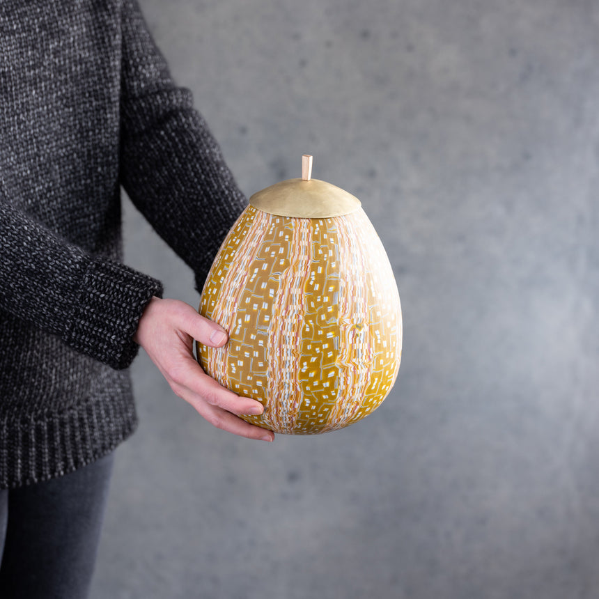 Corey Pemberton - Lidded Vessel no. 4 Glass Vessel Day in the Life Gallery