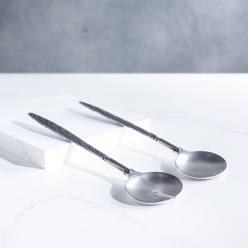 David Clemons - Pewter Salad Servers (Set) Salad Servers Day in the Life Gallery