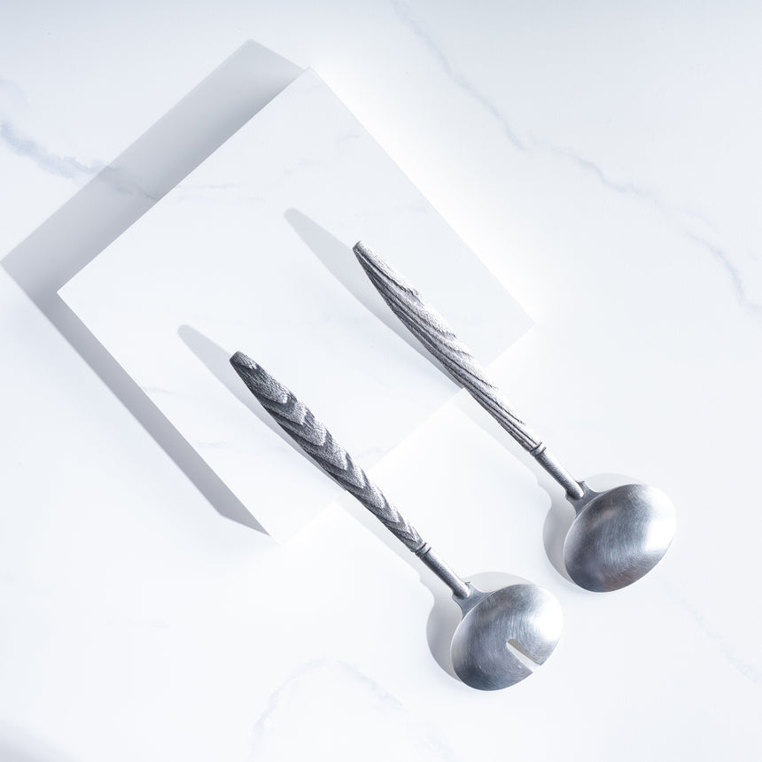 David Clemons - Pewter Salad Servers (Set) Salad Servers Day in the Life Gallery