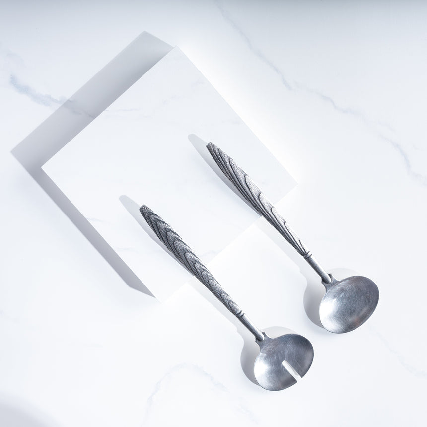 David Clemons - Pewter Salad Servers (Set) Salad Servers Day in the Life Gallery