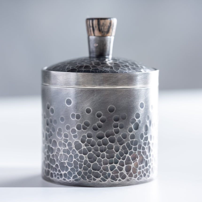 David Clemons - Pewter Spice Jar with White Oak Top Spice Jar Day in the Life Gallery