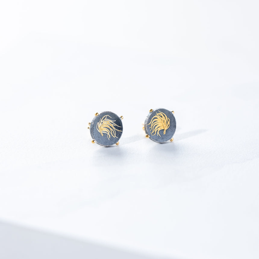 Edna Madera - Breezy Dewy Feather Studs Earrings Day in the Life Gallery