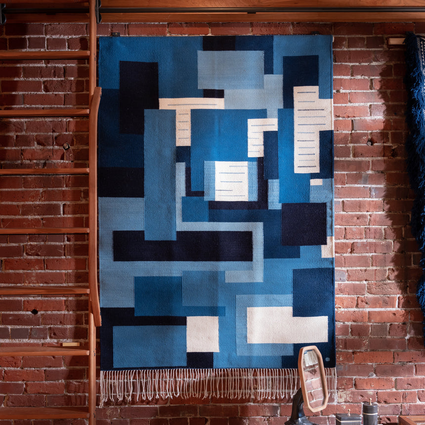 Francisco Bautista - Bauhaus Rug (Blue) Rug Day in the Life Gallery