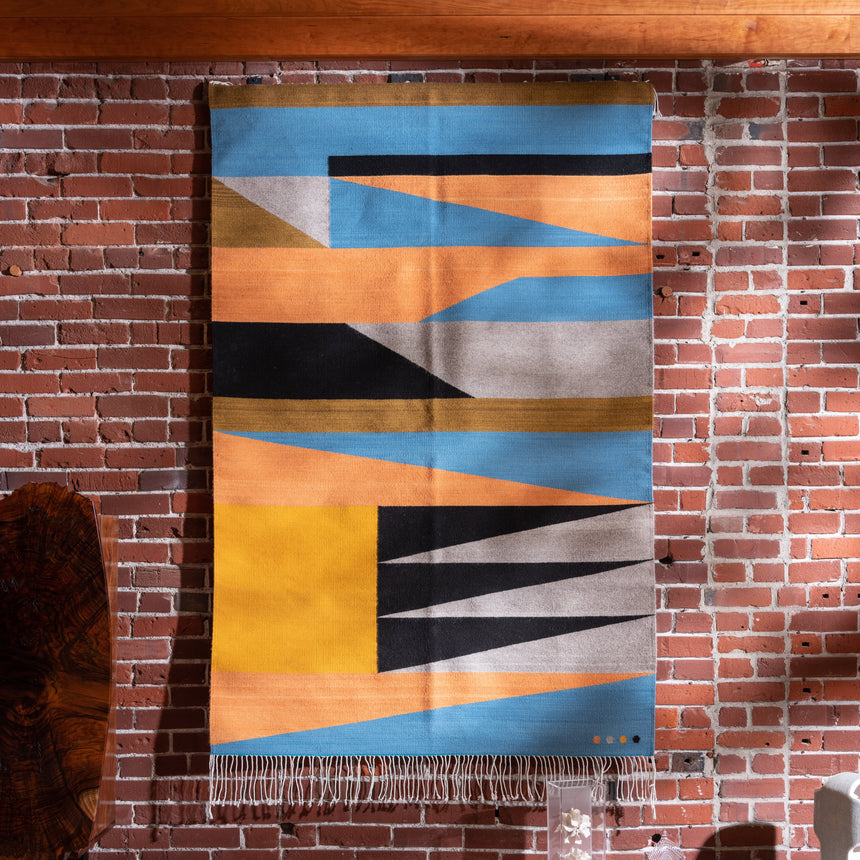 Francisco Bautista - Handwoven Geometric Rug Rug Day in the Life Gallery