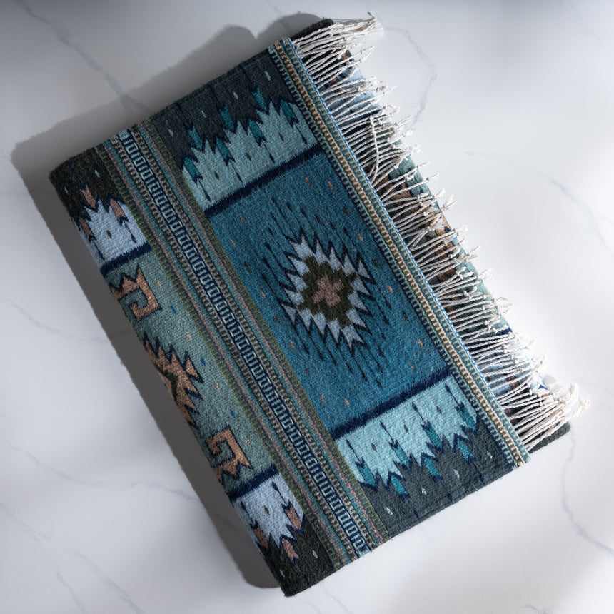 Francisco Bautista - Handwoven Zapotec Rug (Runner) Rug Day in the Life Gallery