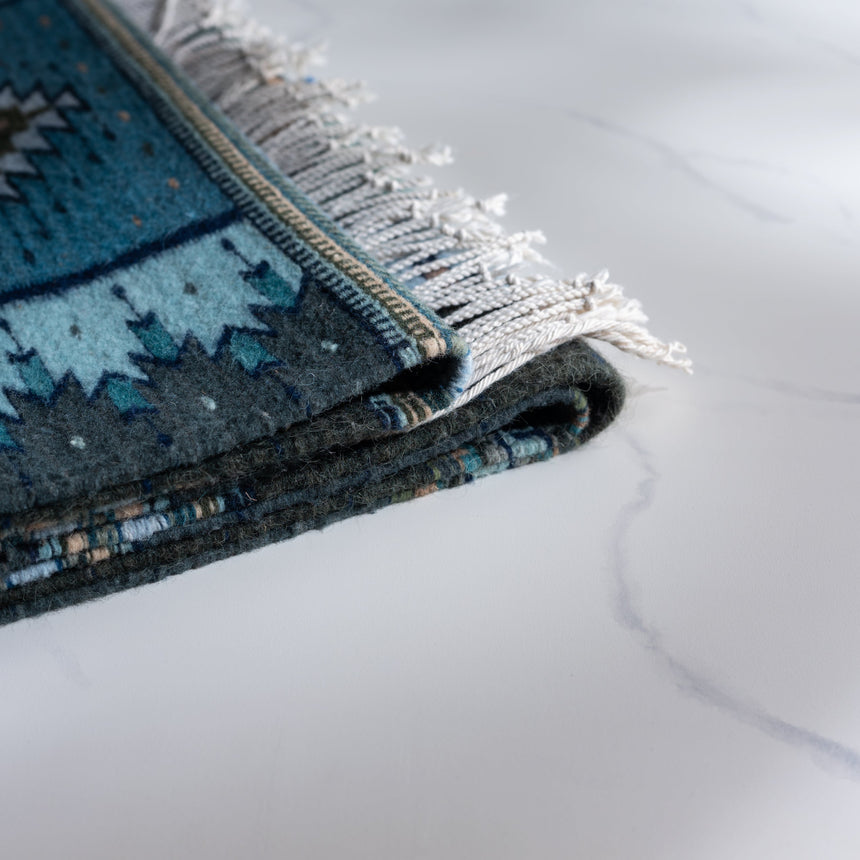Francisco Bautista - Handwoven Zapotec Rug (Runner) Rug Day in the Life Gallery