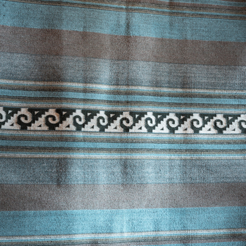 Francisco Bautista - Handwoven Zapotec Stripe Rug Rug Day in the Life Gallery
