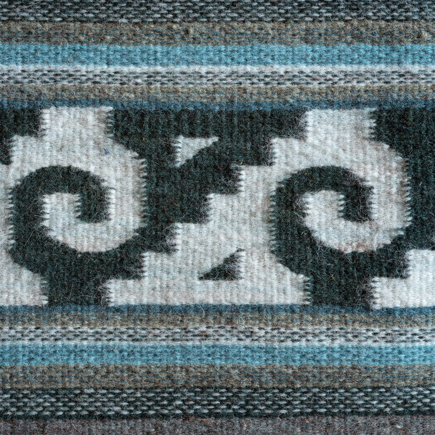 Francisco Bautista - Handwoven Zapotec Stripe Rug Rug Day in the Life Gallery