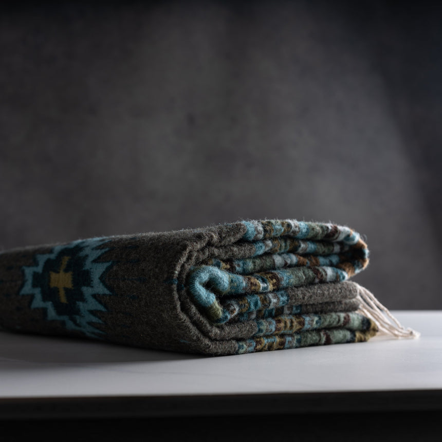 Francisco Bautista - Large Handwoven Zapotec Rug Rug Day in the Life Gallery