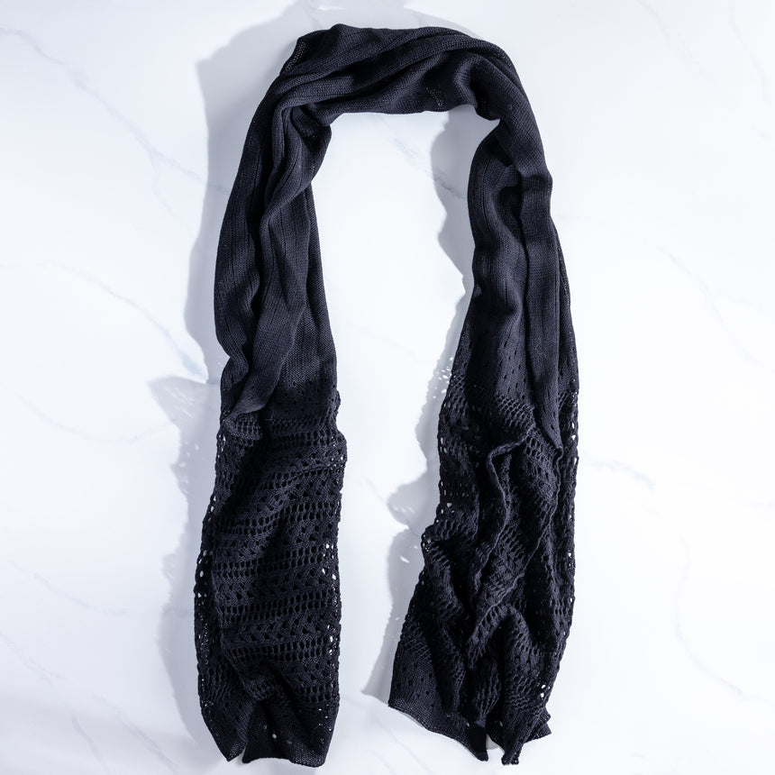 Helen Howe - Black Lace Shawl Scarf Day in the Life Gallery