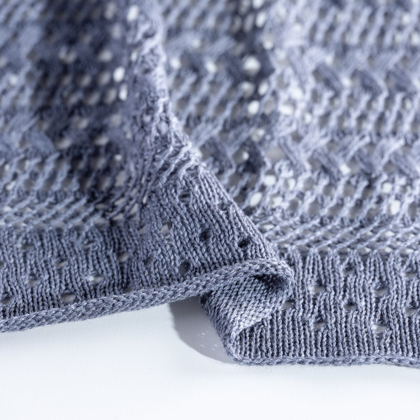 Helen Howe - Grey Lace Shawl Scarf Day in the Life Gallery