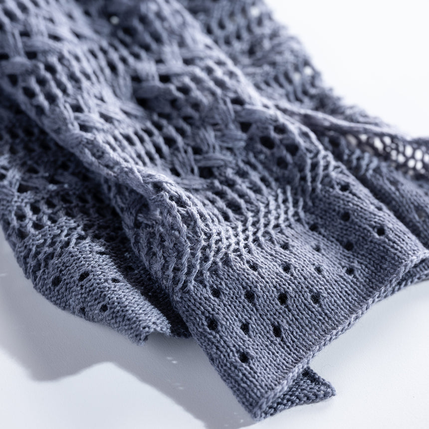 Helen Howe - Grey Lace Shawl Scarf Day in the Life Gallery