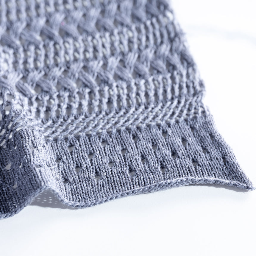 Helen Howe - Grey Lace Shawl Scarf Day in the Life Gallery
