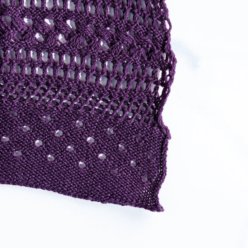 Helen Howe - Purple Lace Shawl Scarf Day in the Life Gallery