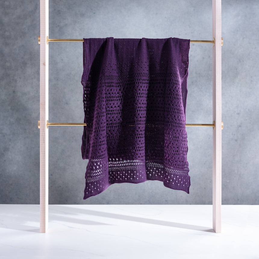 Helen Howe - Purple Lace Shawl Scarf Day in the Life Gallery