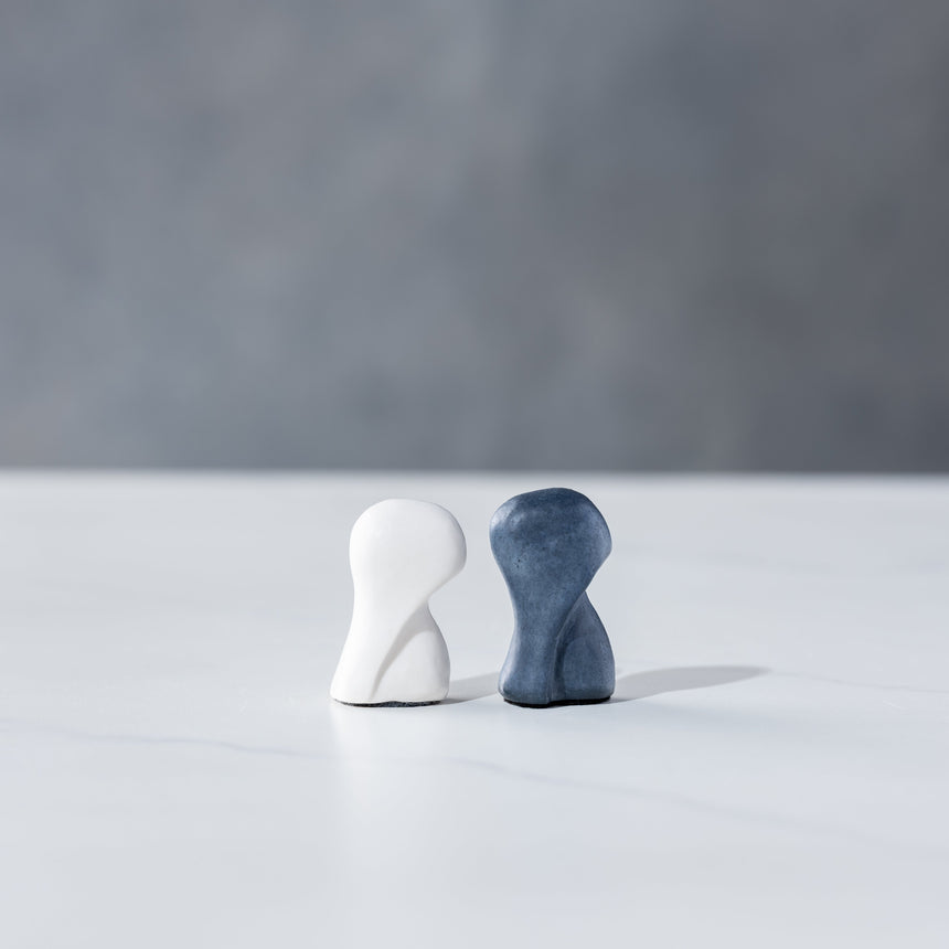 Jenny Poston - Modernist Porcelain Chess Set & Board Chess Set Day in the Life Gallery and Design Studio
