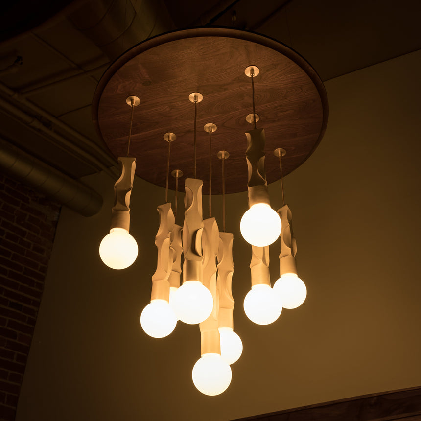 Jenny Poston - Sinuous Chandelier Chandelier Day in the Life Gallery and Design Studio
