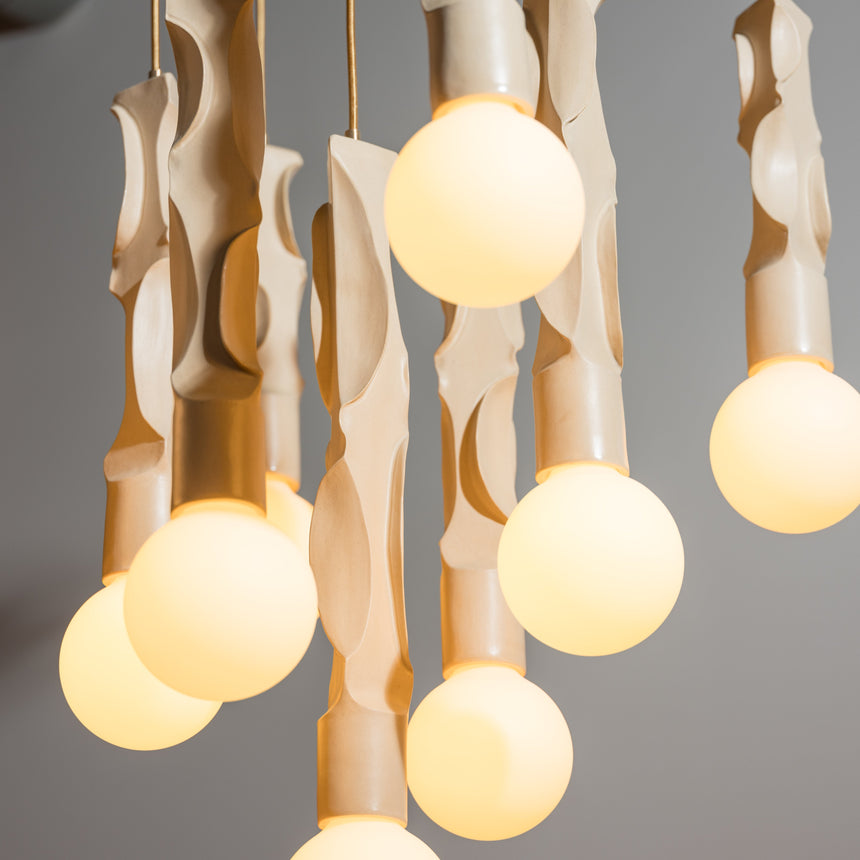 Jenny Poston - Sinuous Chandelier Chandelier Day in the Life Gallery and Design Studio