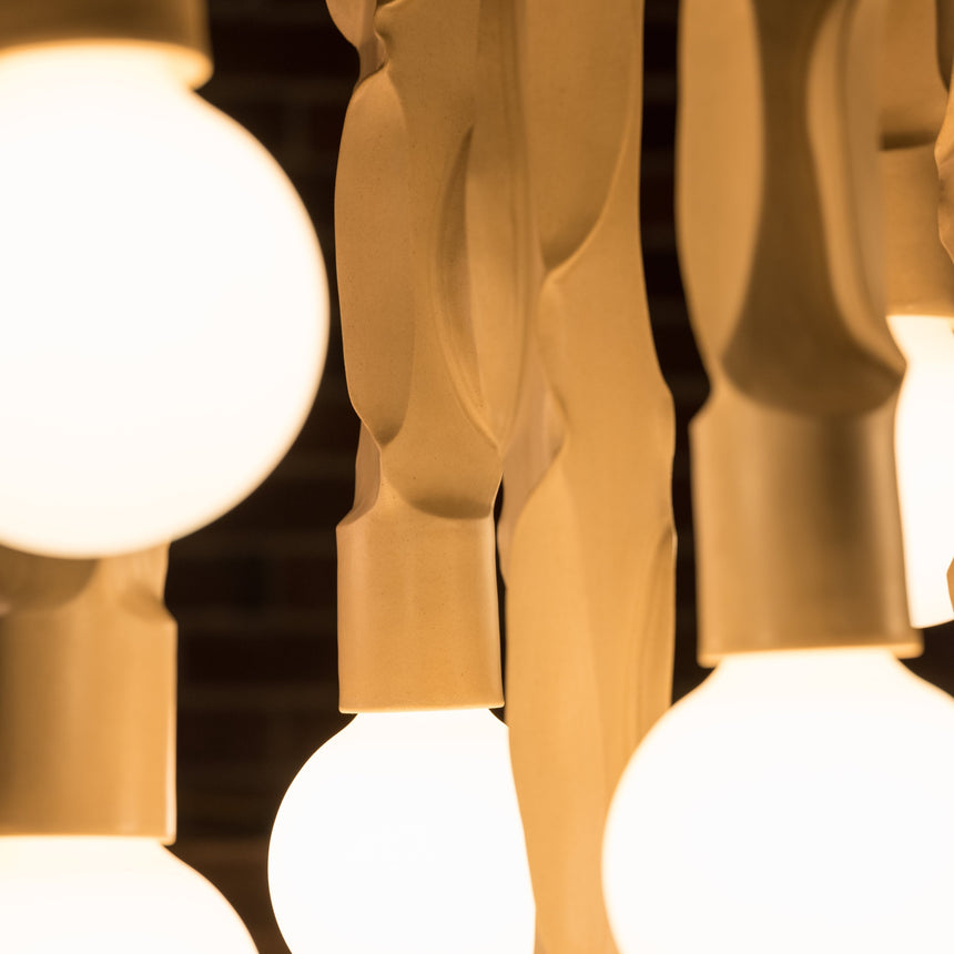 Jenny Poston - Sinuous Chandelier Chandelier Day in the Life Gallery and Design Studio