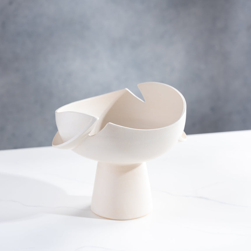 Jenny Poston - Waste Naught Vessel, Pedestal Bowl Day in the Life Gallery and Design Studio