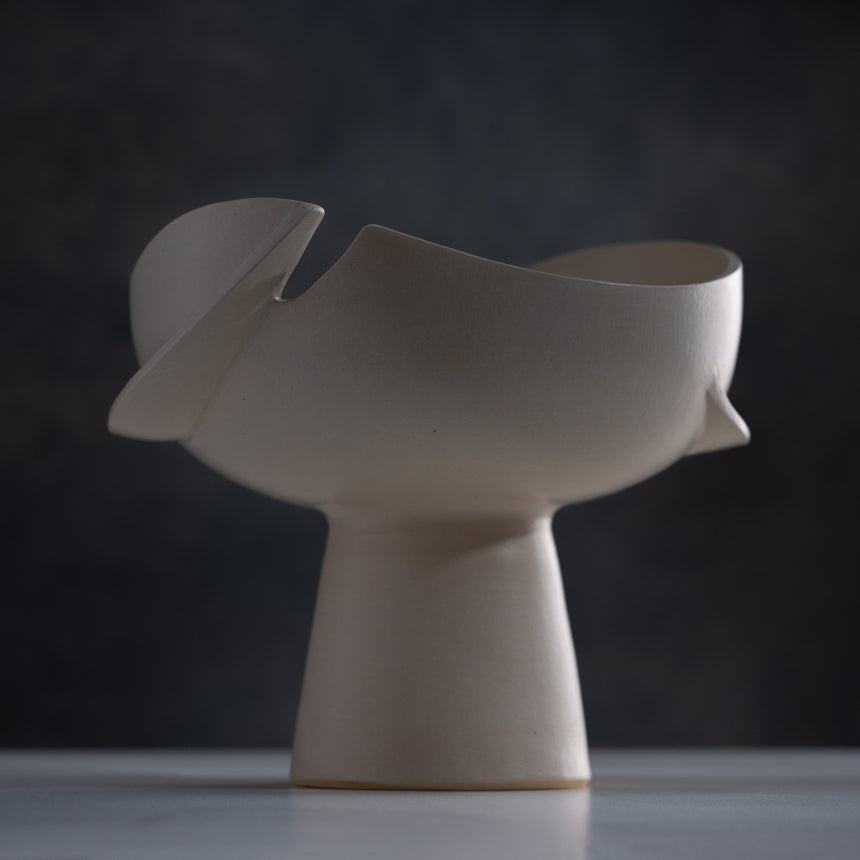 Jenny Poston - Waste Naught Vessel, Pedestal Bowl Day in the Life Gallery and Design Studio